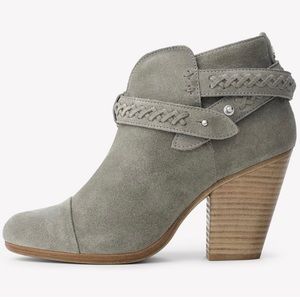Rag & Bone Classic Woven Harrow Ankle Boots in Grey - Size 37